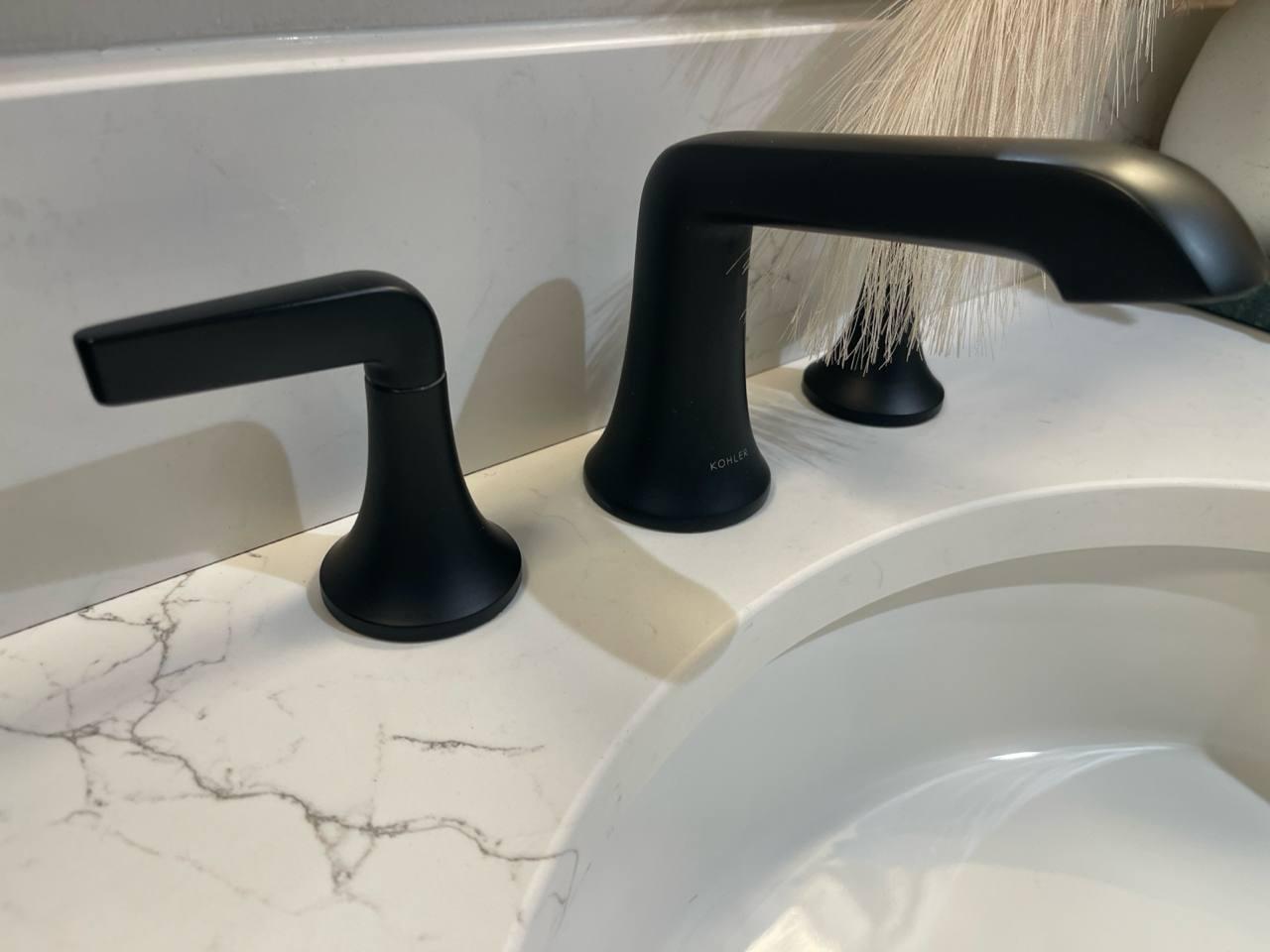 Matte fixture detail — after cleaning